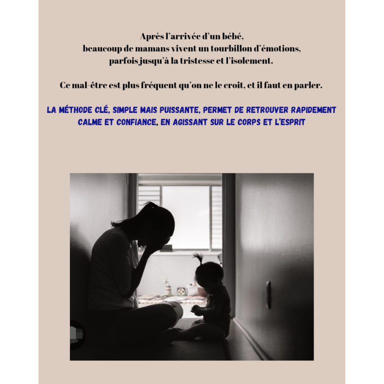 Maman en post-partum avec son bébé – baby blues à Laval en Mayenne